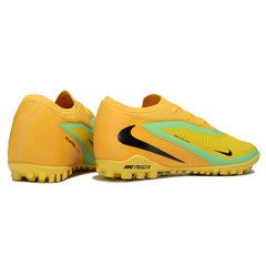 Chuteira Infantil Society Nike Phantom 6 Pro TF Amarela e Verde