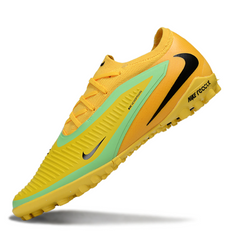 Chuteira Infantil Society Nike Phantom 6 Pro TF Amarela e Verde