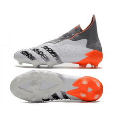 Chuteira Campo FG Adidas Predator Freak+ Branca Spark