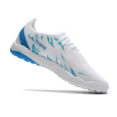 Chuteira Society Puma Ultra Ultimate TF Branco e Azul - VN Esportes
