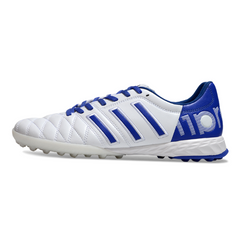 Chuteira Society TF Adidas Adipure 11Pro Branca e Azul