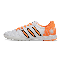 Chuteira Society TF Adidas Adipure 11Pro Branca e Laranja