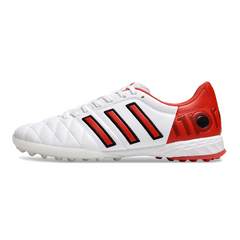 Chuteira Society TF Adidas Adipure 11Pro Branca e Vermelha