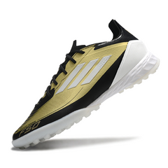 Chuteira Society TF Adidas F50 Elite Pack Messi Triunfo Dourado