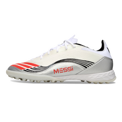 Chuteira Society TF Adidas F50 Elite Pack Messi Branca