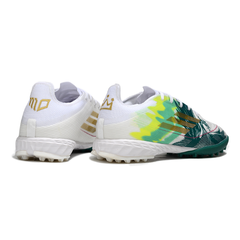 Botas de fútbol Adidas F50 Elite TF Society blancas y verdes