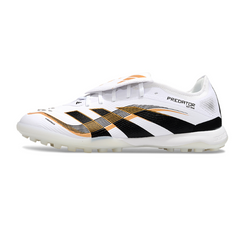 Botas de fútbol Adidas Predator 25 Elite TF en blanco, negro y dorado