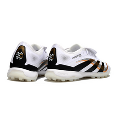 Botas de fútbol Adidas Predator 25 Elite TF en blanco, negro y dorado