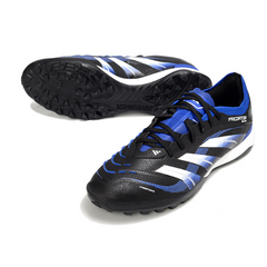 Botas de fútbol Adidas Predator 25 Elite TF Society en negro, azul y blanco