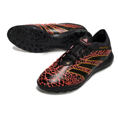 Botas de fútbol Adidas Predator 25 Elite TF Society negras y rojas