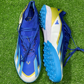 Botas de fútbol Adidas X Crazyfast.1 TF Messi Spark Gen10, talla 42.5