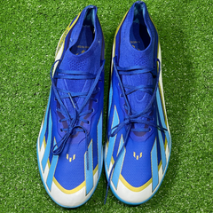 Botas de fútbol Adidas X Crazyfast.1 TF Messi Spark Gen10, talla 42.5
