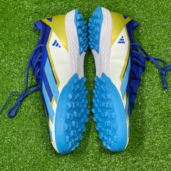 Botas de fútbol Adidas X Crazyfast.1 TF Messi Spark Gen10, talla 42.5