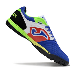 Joma Top Flex TF White, Red, Green and Pink Society Football Boots