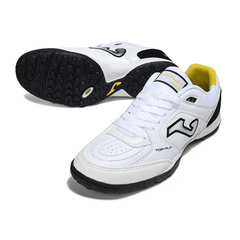 Chuteira Society TF Joma Top Flex Branca e Preta