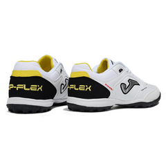Joma Top Flex TF White and Black Society Football Boots