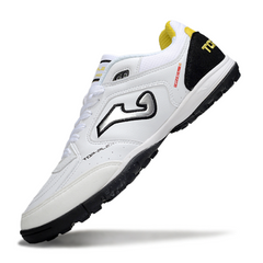 Joma Top Flex TF White and Black Society Football Boots