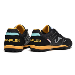 Joma Top Flex TF Black and Orange Society Football Boots