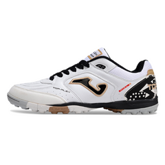 Joma Top Flex TF White and Black Society Football Boots