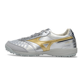 Mizuno Morelia Neo 4 TF Silver and Gold Society Football Boots