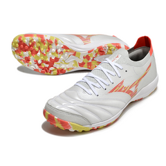 Mizuno Neo Sala TF White, Orange and Yellow Society Football Boots