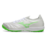 Chuteira Society TF Mizuno Neo Sala Branca e Verde