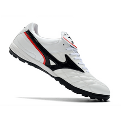 Chuteira Society Mizuno Wave Cup TF Branca e Preta - VENI Futebol