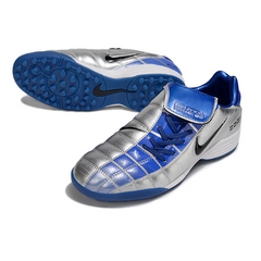Nike Air Zoom Total 90 III TF Grey and Blue Society Football Boots