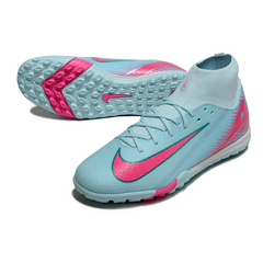 Botas de fútbol para césped Nike Zoom Mercurial Superfly 10 Academy TF azul claro