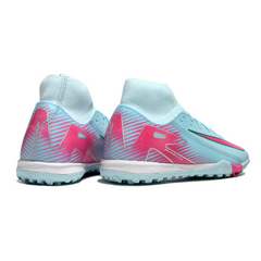 Chuteira Society TF Nike Zoom Mercurial Superfly 10 Academy Azul-Clara