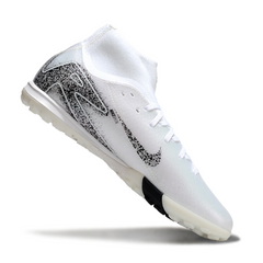 Chuteira Society Nike Zoom Mercurial Superfly 10 Academy TF Branca e Preta