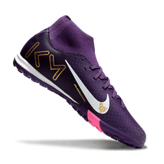 Chuteira Society Nike Zoom Mercurial Superfly 10 Academy TF Mbappe Roxa Pack