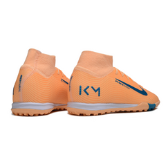 Chuteira Society Nike Zoom Mercurial Superfly 10 Elite TF Laranja Mbappe Pack