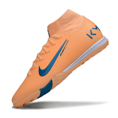 Chuteira Society Nike Zoom Mercurial Superfly 10 Elite TF Laranja Mbappe Pack
