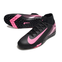 Chuteira Society TF Nike Zoom Mercurial Superfly 10 Elite Preta e Rosa