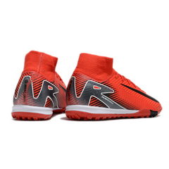Chuteira Society Nike Zoom Mercurial Superfly 10 Elite TF Vermelho e Preto
