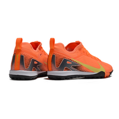 Chuteira Society Nike Zoom Mercurial Vapor 16 Pro TF Laranja e Amarelo