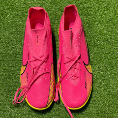 Chuteira Society Nike Zoom Mercurial Vapor 15 Elite TF Rosa Claro Tamanho 43