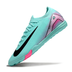 Chuteira Society Nike Zoom Mercurial Vapor 16 Elite TF Azul Claro e Rosa