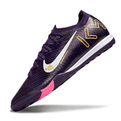 Chuteira Society Nike Zoom Mercurial Vapor 16 Elite TF Roxa Mbappe Pack