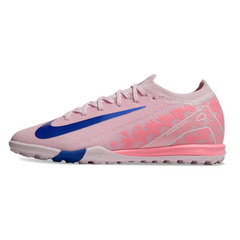 Chuteira Society TF Nike Zoom Mercurial Vapor 16 Elite Rosa e Azul