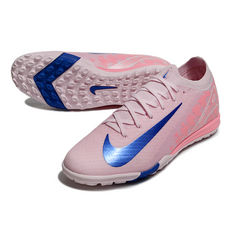 Chuteira Society TF Nike Zoom Mercurial Vapor 16 Elite Rosa e Azul