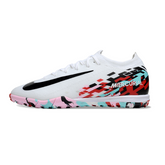 Chuteira Society Nike Zoom Mercurial Vapor 16 Elite TF Branca e Vermelha