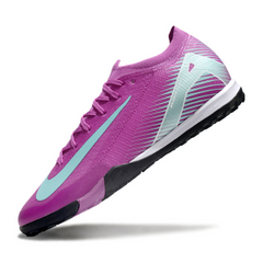 Chuteira Society TF Nike Zoom Mercurial Vapor 16 Elite Roxa e Azul-Clara