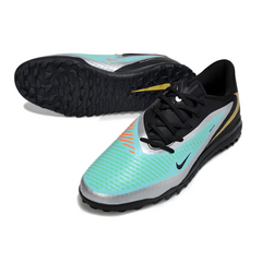 Nike Phantom 6 Academy TF Black and Green Soccer Cleats