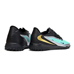 Nike Phantom 6 Academy TF Black and Green Soccer Cleats
