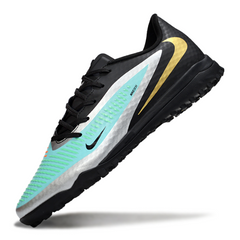 Nike Phantom 6 Academy TF Black and Green Soccer Cleats