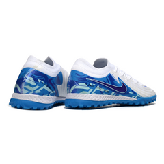 Chuteira Society Nike Phantom GX2 Elite TF Branca e Azul