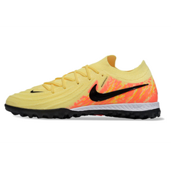 Chuteira Society TF Nike Phantom GX2 Elite Amarela e Laranja