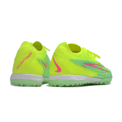 Chuteira Society Nike Phantom GX Elite TF Verde e Rosa - VENI Futebol